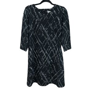 Neiman Marcus  Fit and Flare Sleeved Pocket Dress Size Women's 10